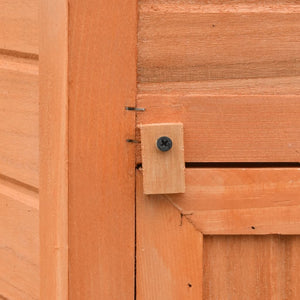 Chicken Cage Solid Pine & Fir Wood 49.6"x46.1"x49.2