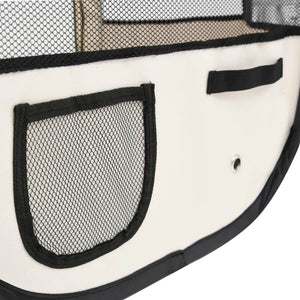 Foldable Dog Playpen with Carrying Bag Blue 43.3"x43.3"x22.8