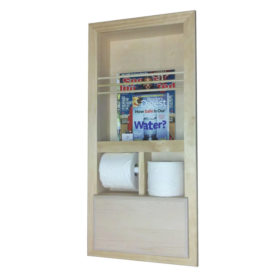 McIntosh STYLE 1 Toilet Paper Holder Recessed Magazine Rack