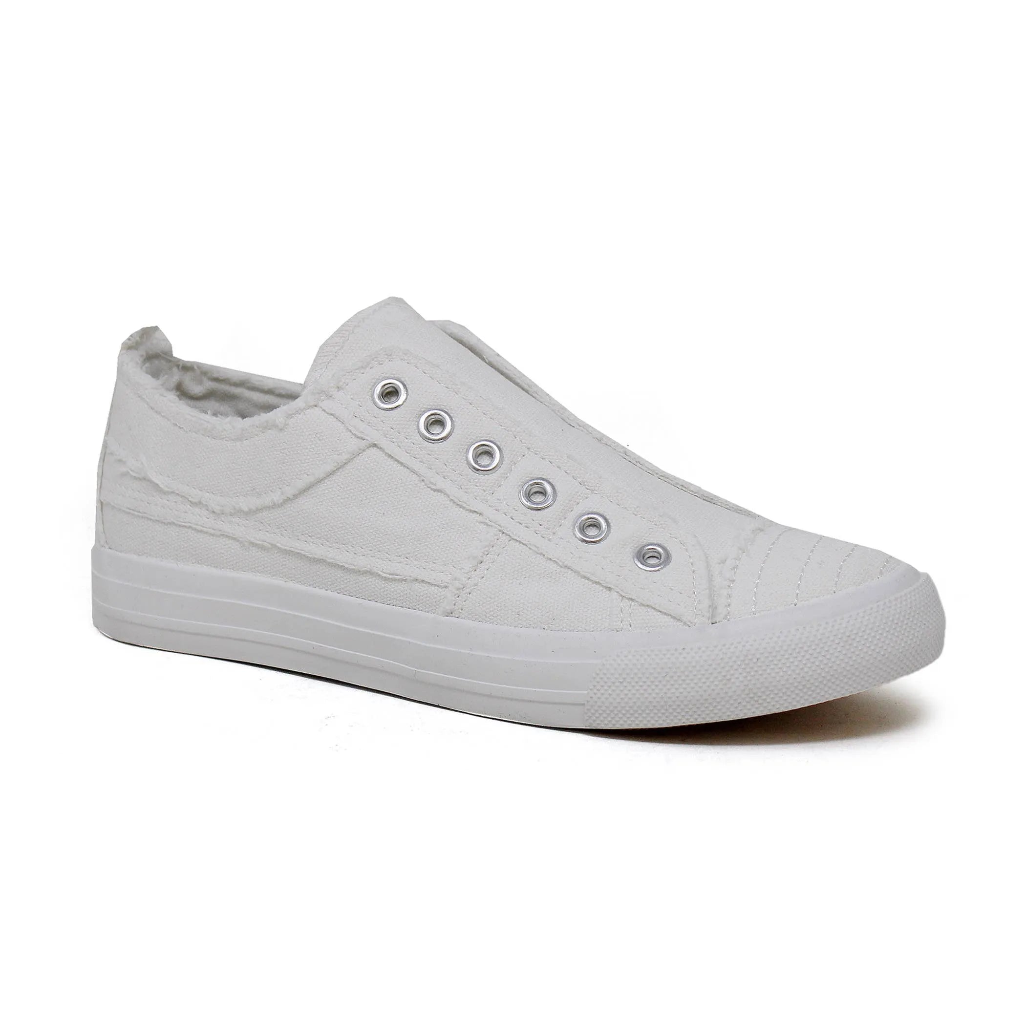 Yoki Bentley-30 Women's Slip-On Canvas-Style Sneakers