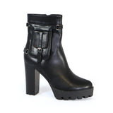 Yoki Women's Western Hiker Booties with Side Pocket