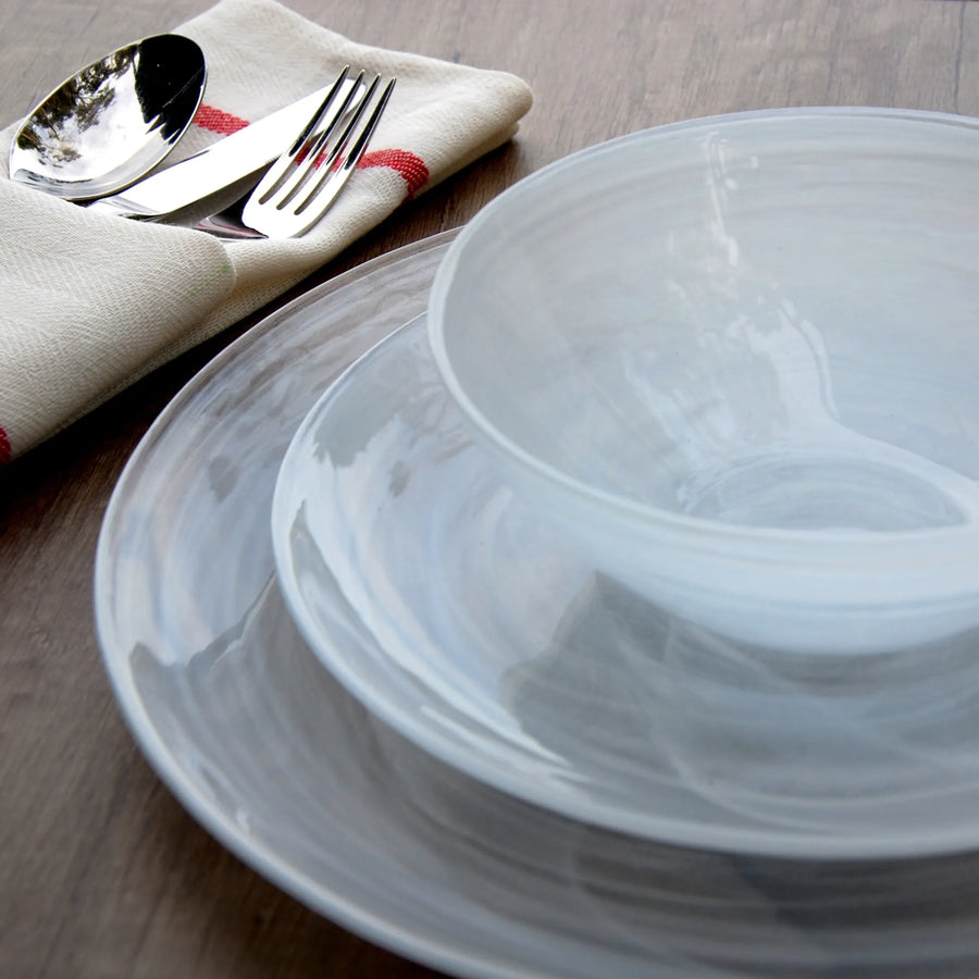 NUAGE Glass Dinnerware Set