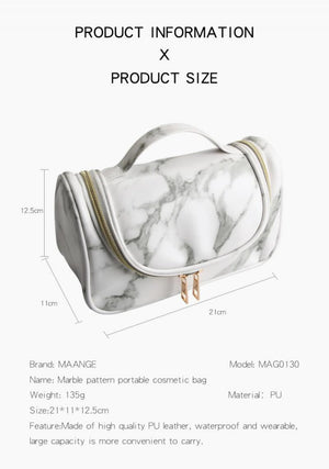 Waterproof Marble Cosmetic Bag