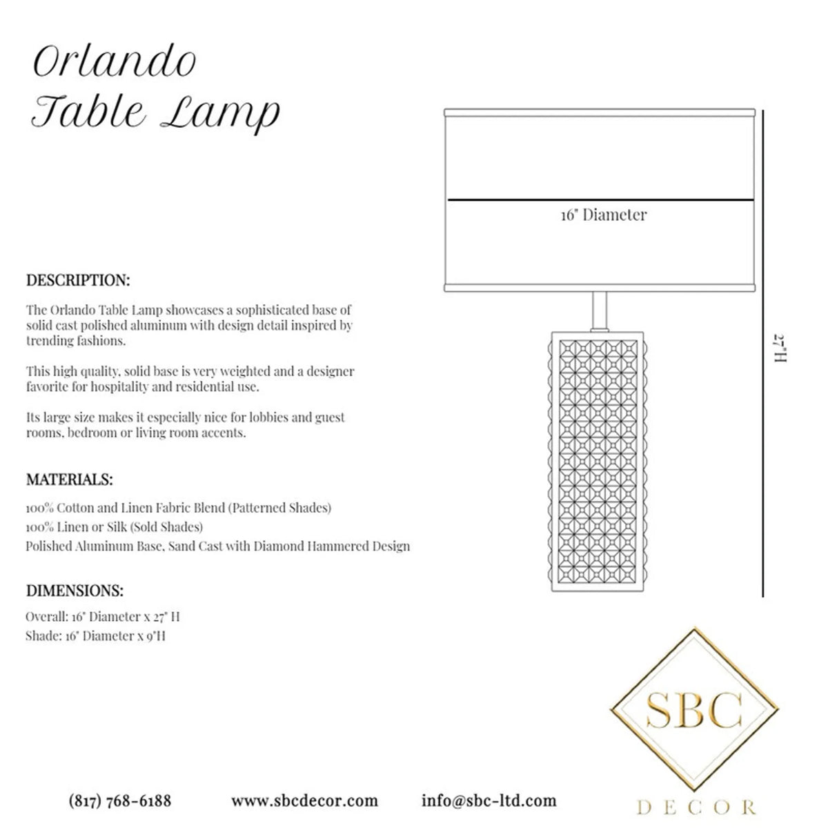 ORLANDO TABLE LAMP