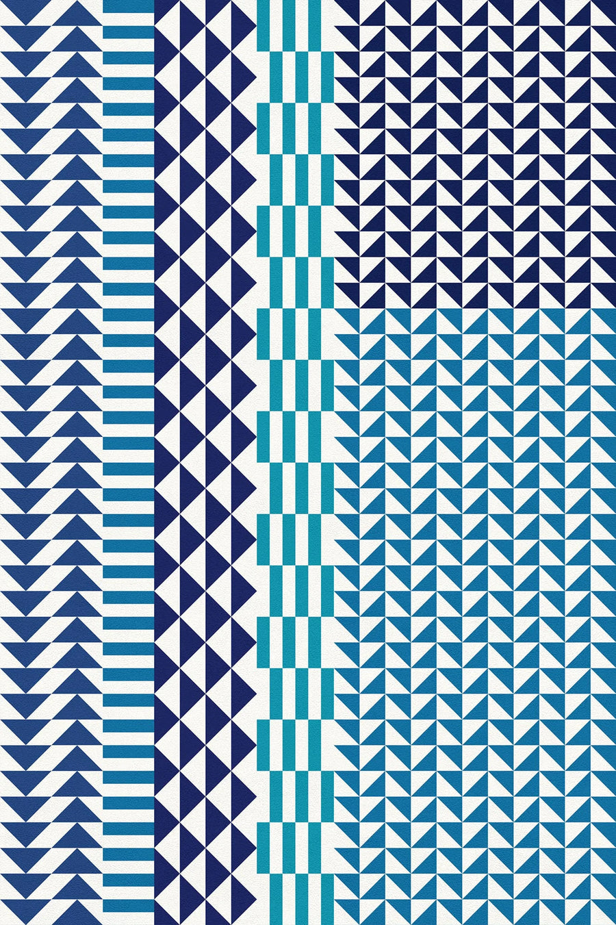 Geometric Indoor/Outdoor Vinyl Floor Covering