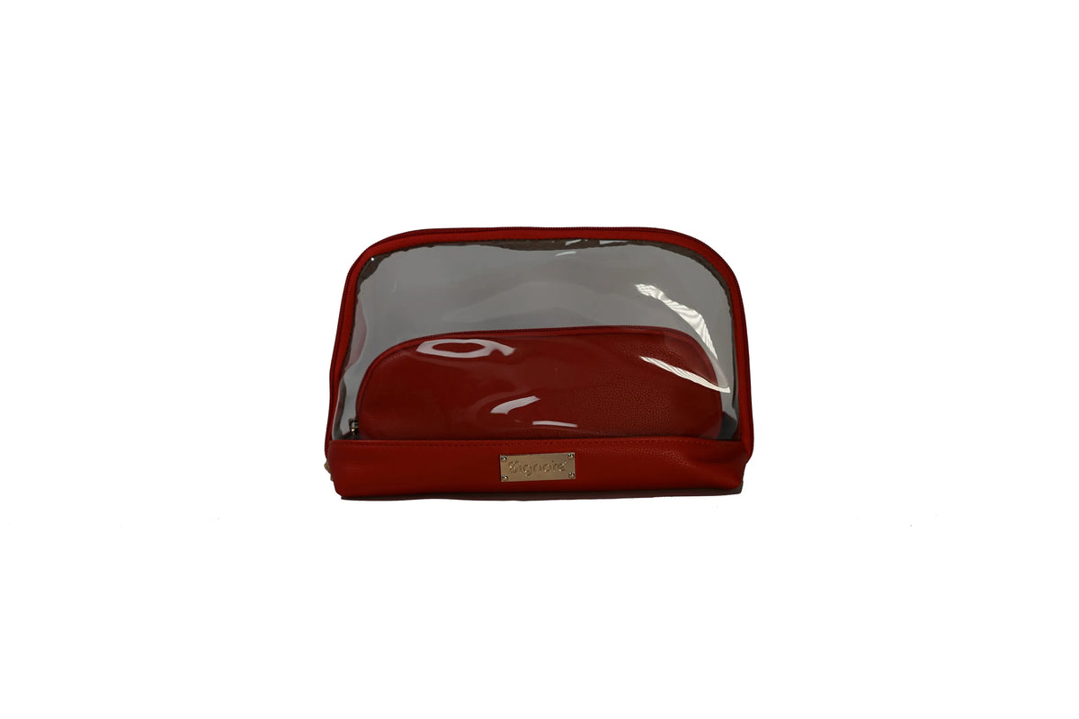 Clear Toiletry Bag Set 2 Bags