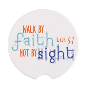 Car Coasters Walk By Faith