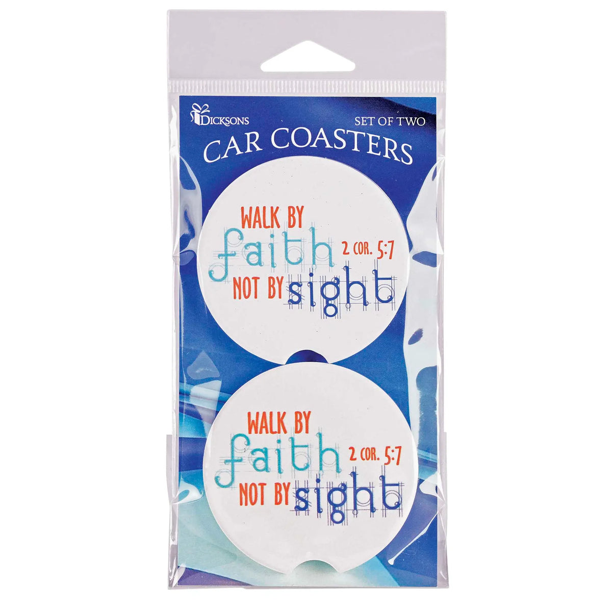 Car Coasters Walk By Faith