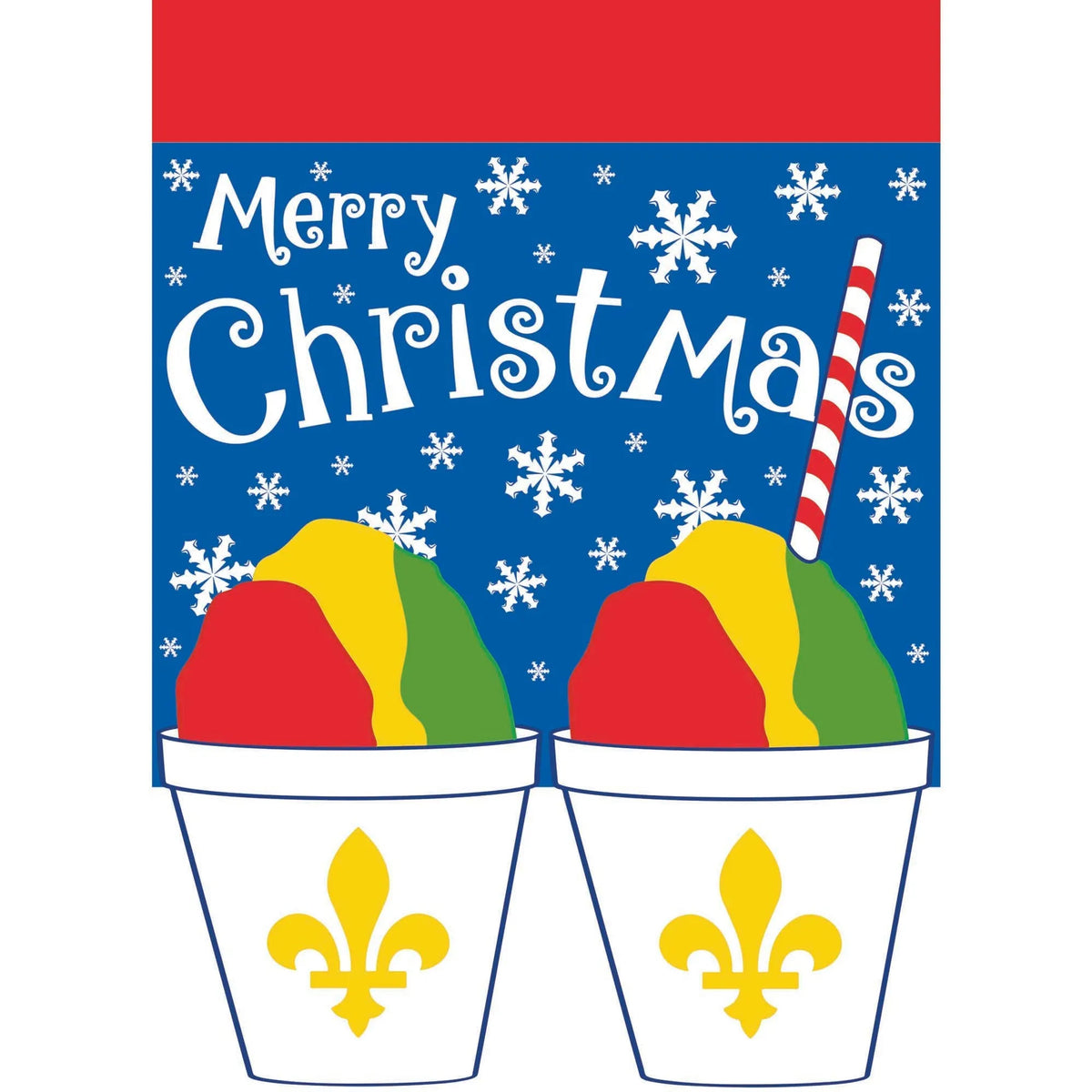 Merry Christmas Snoballs Garden Flag