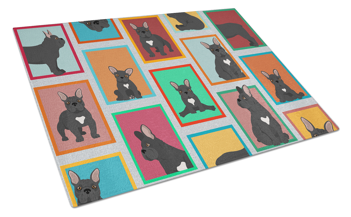 Lots of Dogs Glass Cutting Board