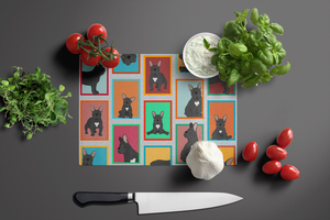 Lots of Dogs Glass Cutting Board