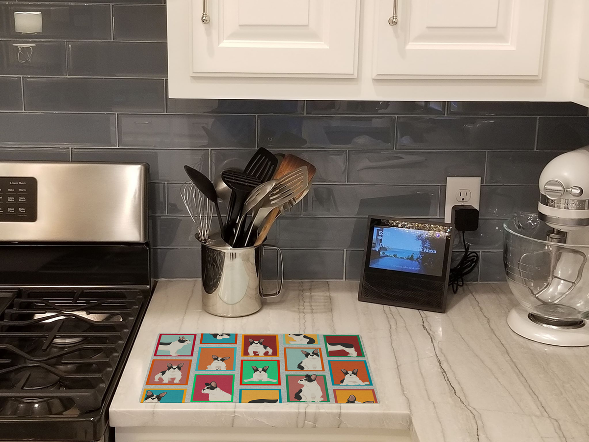 Lots of Dogs Glass Cutting Board
