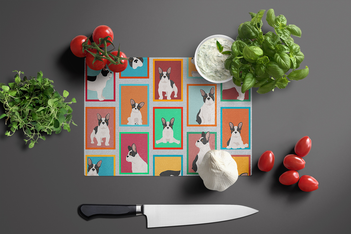 Lots of Dogs Glass Cutting Board