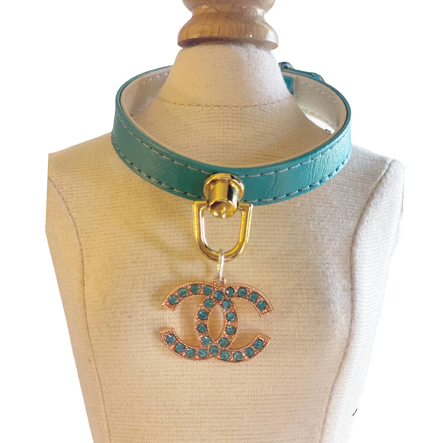 Azure CC Collar - Teal collar 10" 1