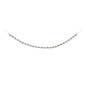 Wood Beaded String Garland  - Pack Of: Set of 2 | Materials: Wood | Décor style: Modern