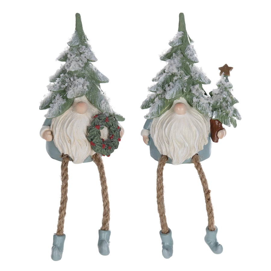 Pine Tree Gnome Shelf Sitter Figurine