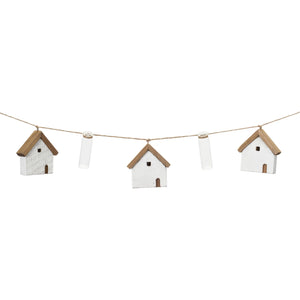 House and Tube Vase String Garland