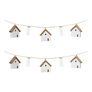 House and Tube Vase String Garland