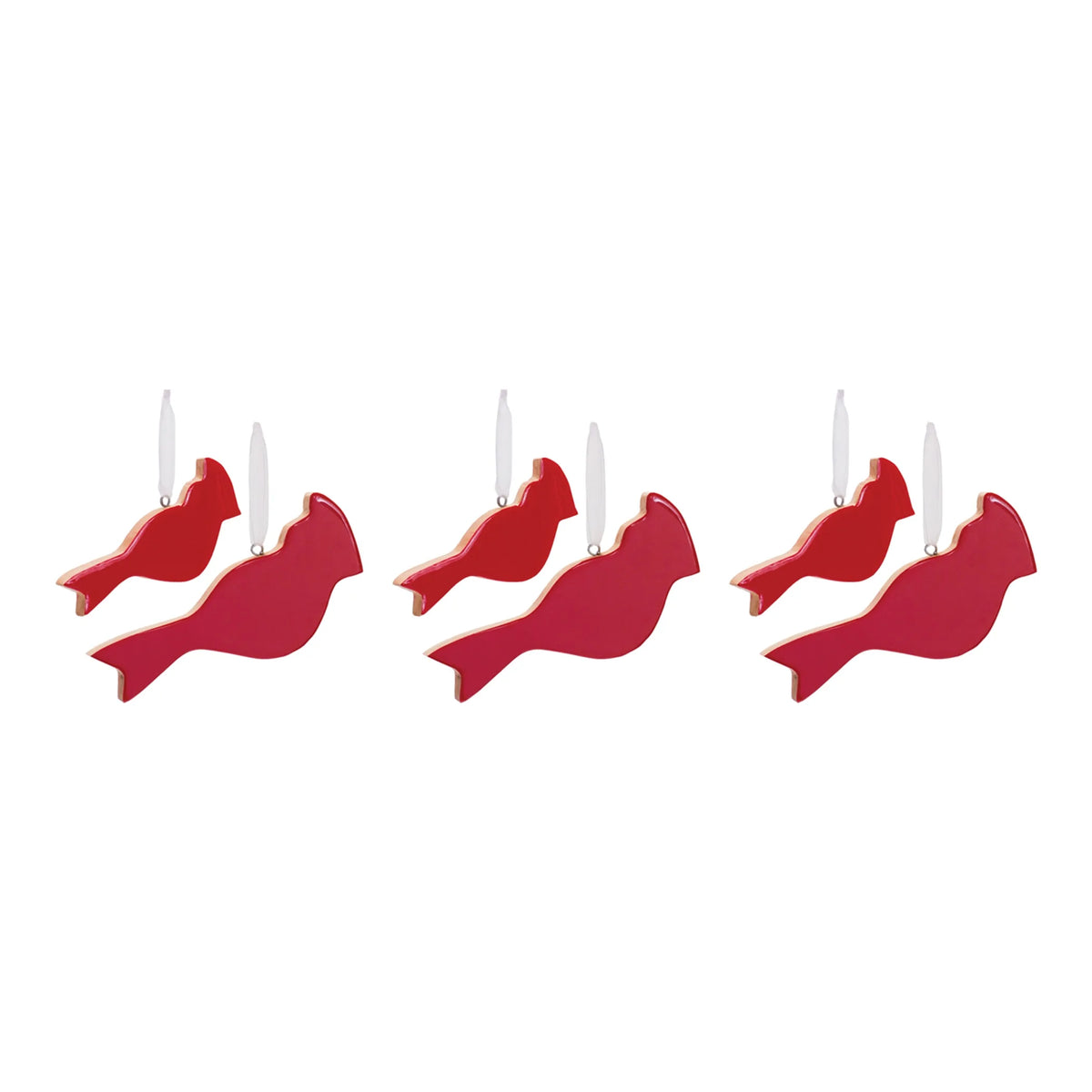 Glass Cardinal Bird Ornament
