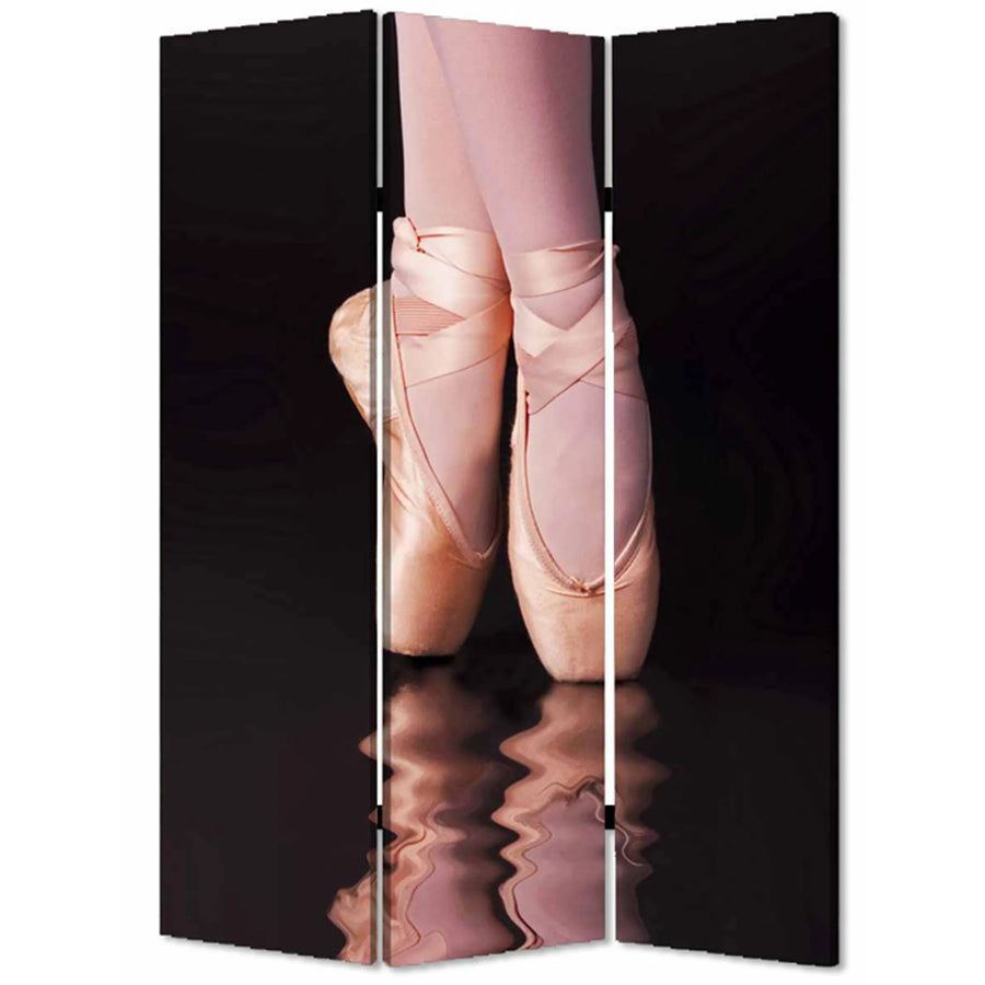 48" X 72" Multi Color Wood Canvas Ballet Screen - 1
