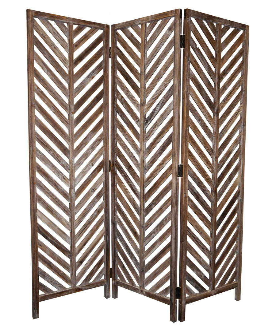 63 X 72 Brown Wood Screen - 1