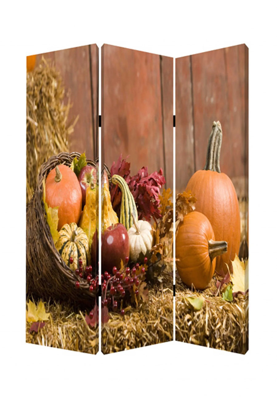 48 X 72 Multi Color Wood Canvas Harvest Screen - 1