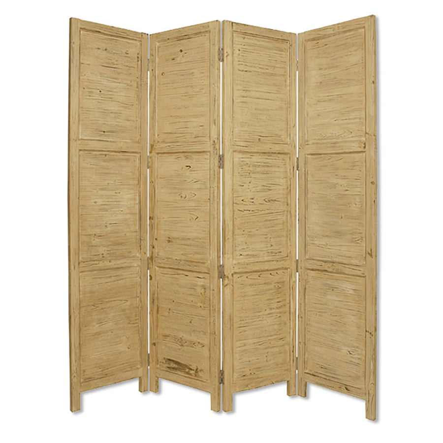 76" X 84" Yellow Wood Screen - 1