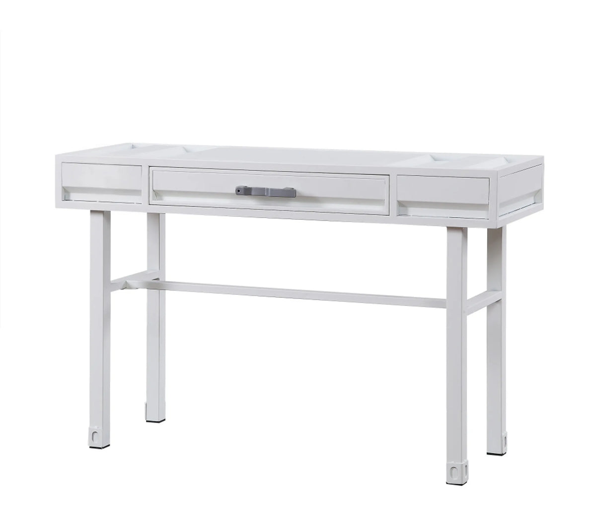 47" White Iron Vanity Table