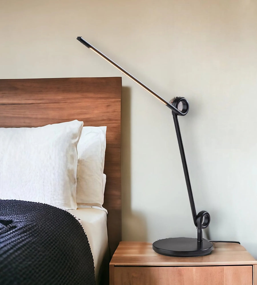35" Black Metal Novelty Desk Lamp - 1