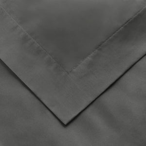 Gray King Cotton Blend 1500 Thread Count Washable Duvet Cover Set