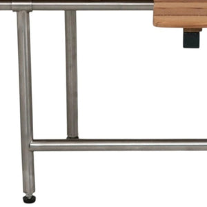 Teak Rectangular Shower Bench With Legs