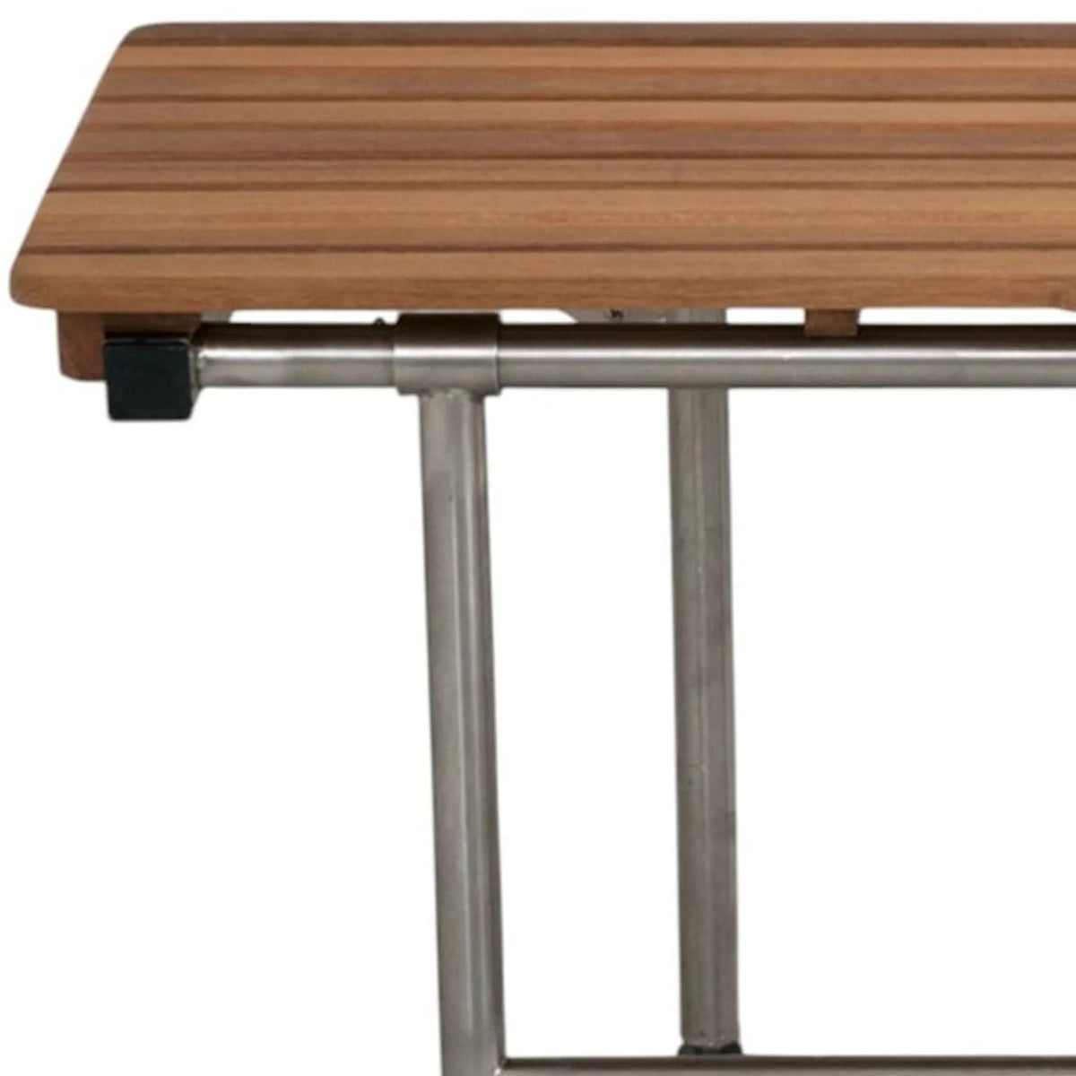 Teak Wall Mount Rectangular Shower Bench With Legs