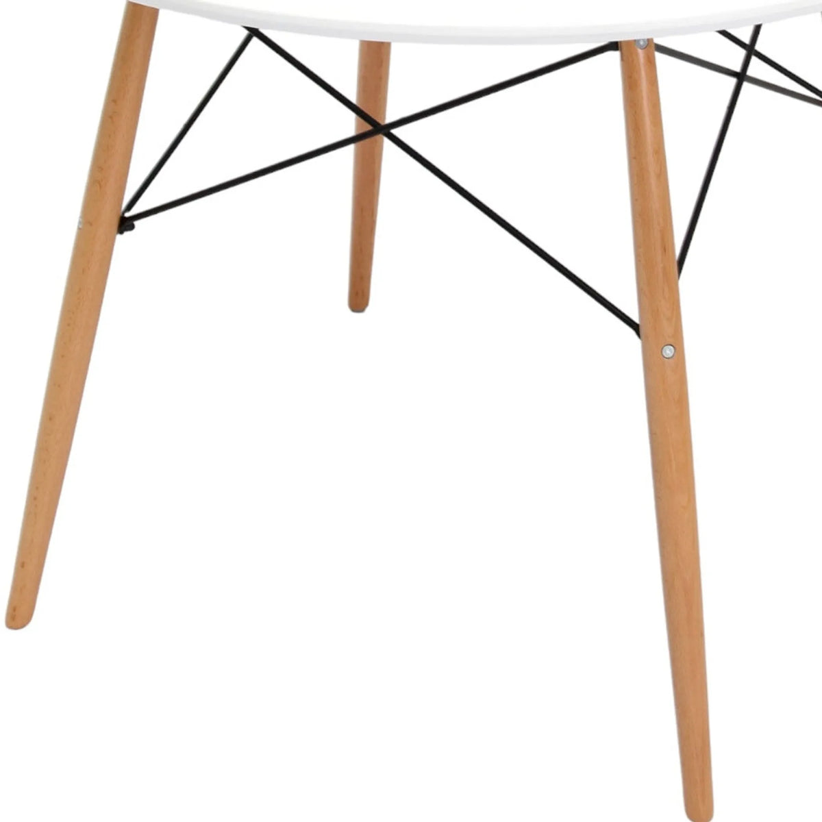 Wood Round Top Dining Table