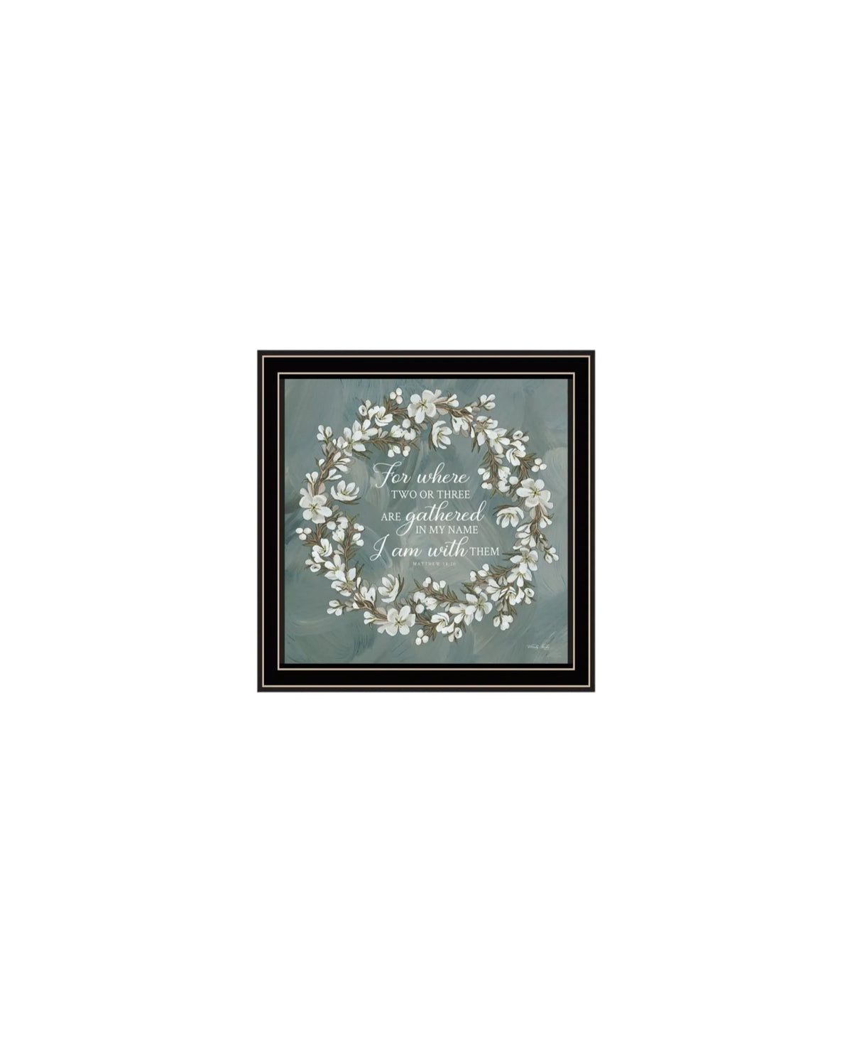 Set Of Three "Pray More And Worry Less" Black Framed Wall Art