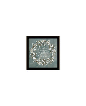 Set Of Three "Pray More And Worry Less" Black Framed Wall Art