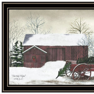 Set Of Two Christmas Time with Family Black Framed Wall Art