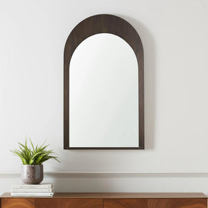 Wood Arch Framed Accent Mirror