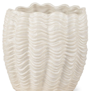 Ceramic Sculptural Waves Table Vase