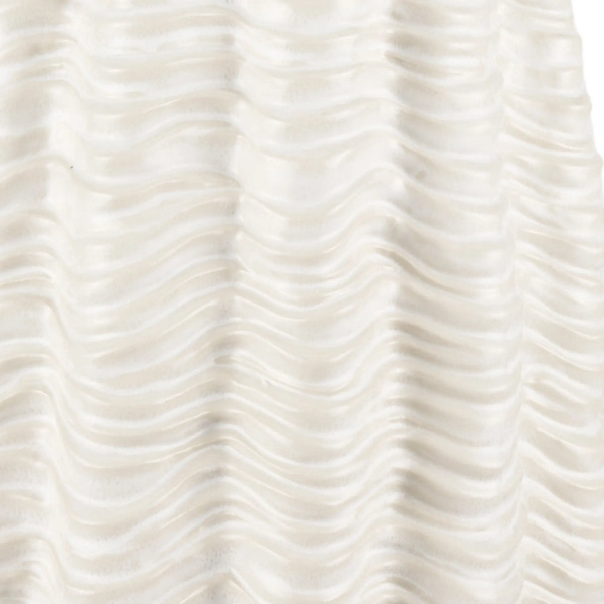 Cylinder Ceramic Sculptural Waves Table Vase