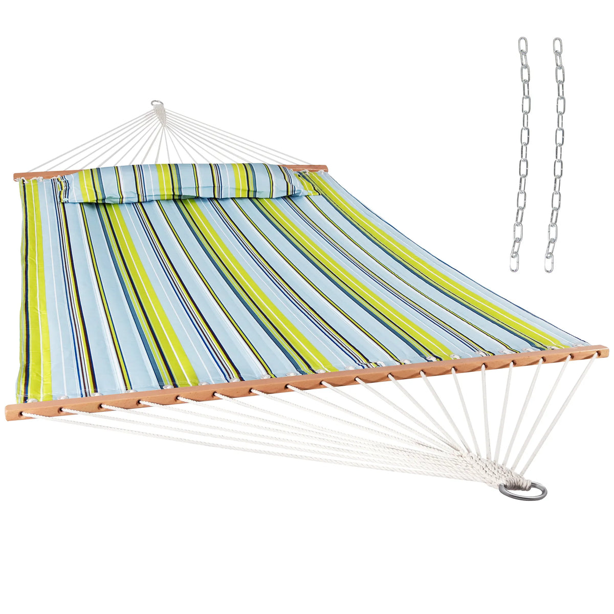 Lime Striped Double Hammock