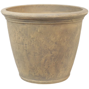 20" X 24" Beige Heavy Duty Plastic Round Pot Planter