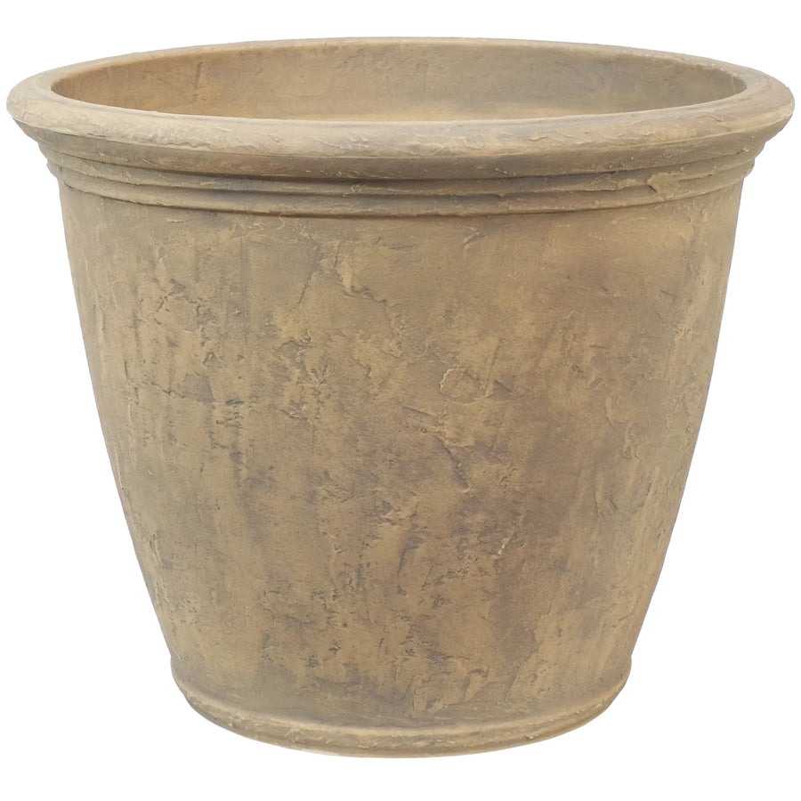 20" X 24" Beige Heavy Duty Plastic Round Pot Planter