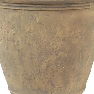 20" X 24" Beige Heavy Duty Plastic Round Pot Planter