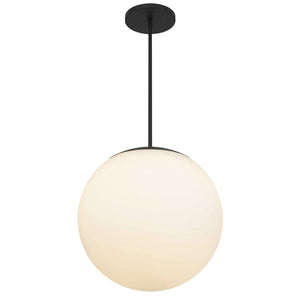 Black And White Frosted LED Dimmable Outdoor Hanging Light With Black Shades