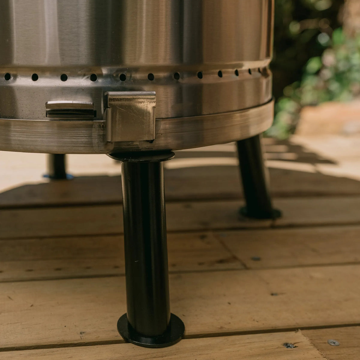 19" X 12" Silver Stainless Steel Portable Smoker Barrel