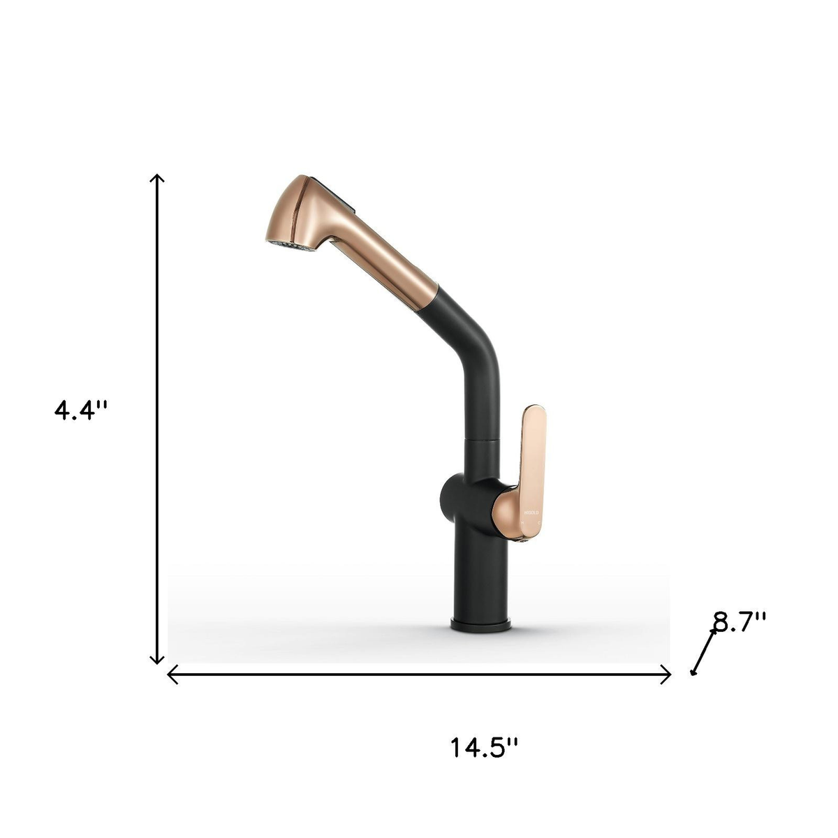 15" Black Stainless Steel Bar Faucet – view 3