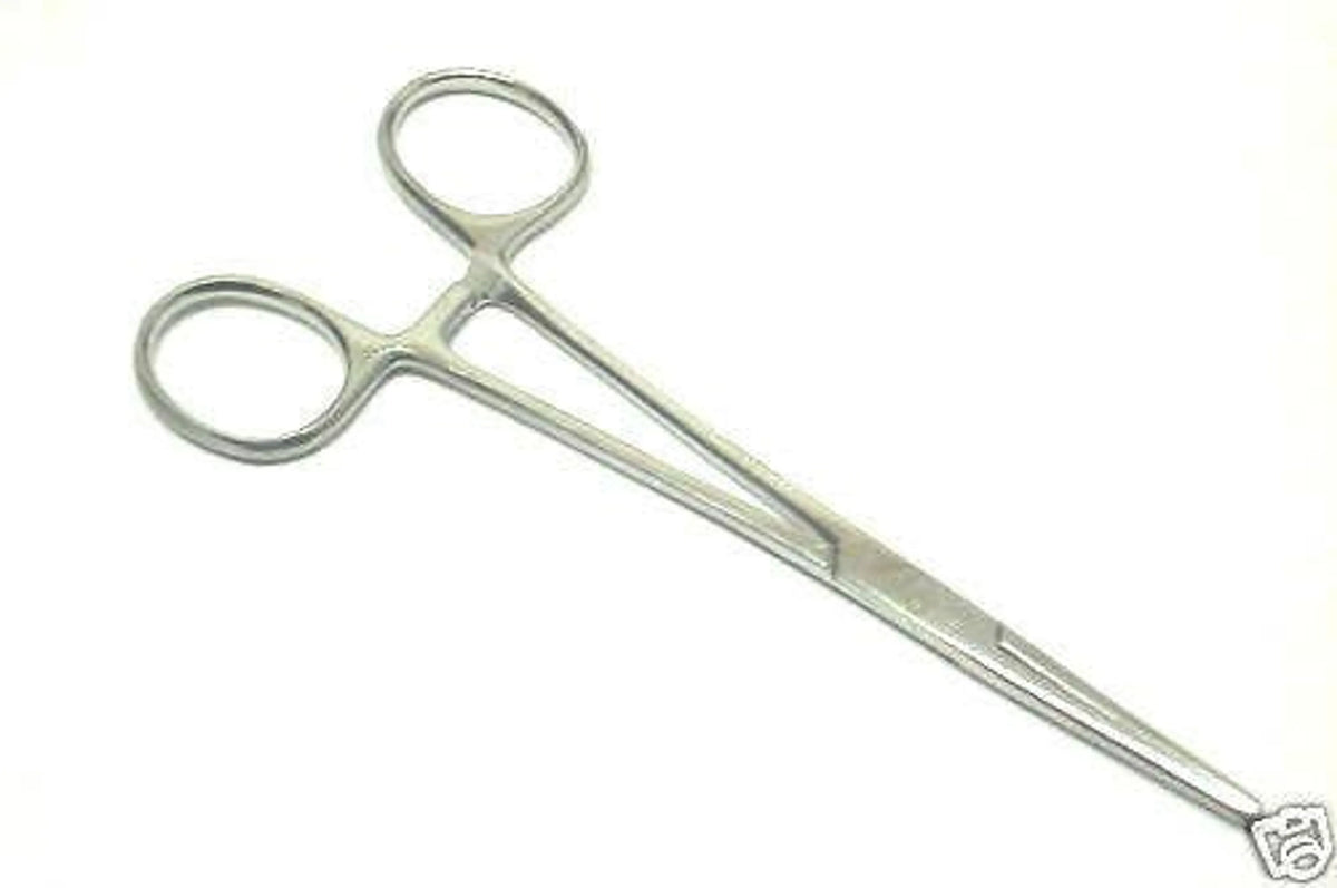 Pet Grooming Hemostat Set – 5.5-Inch Straight & Curved, 2-Pack