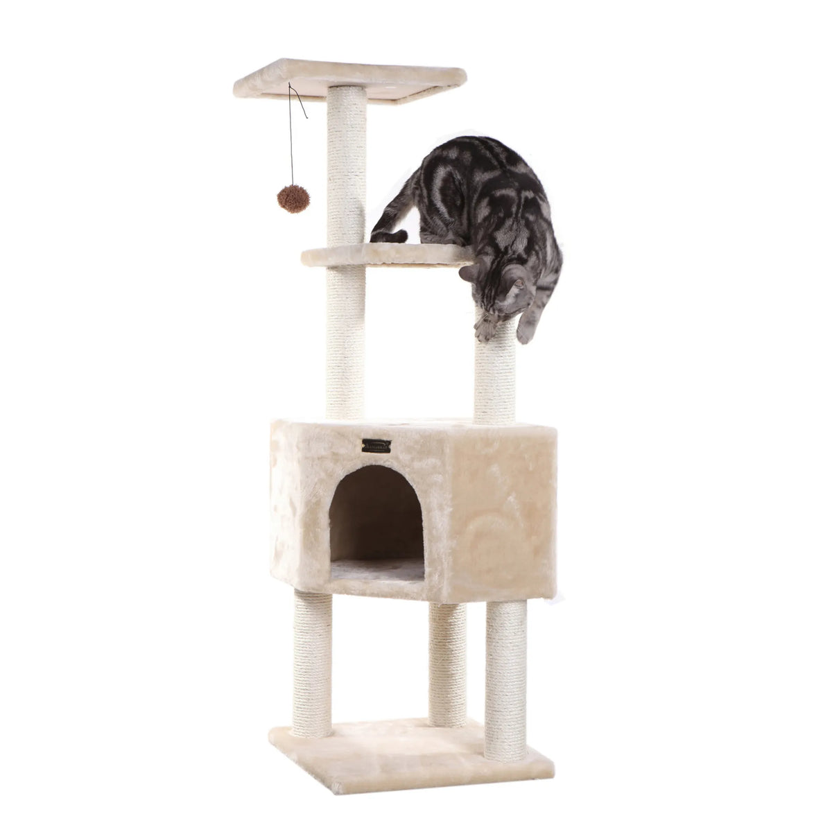 48-Inch Cat Tree with Condo & Perch – 3 Levels