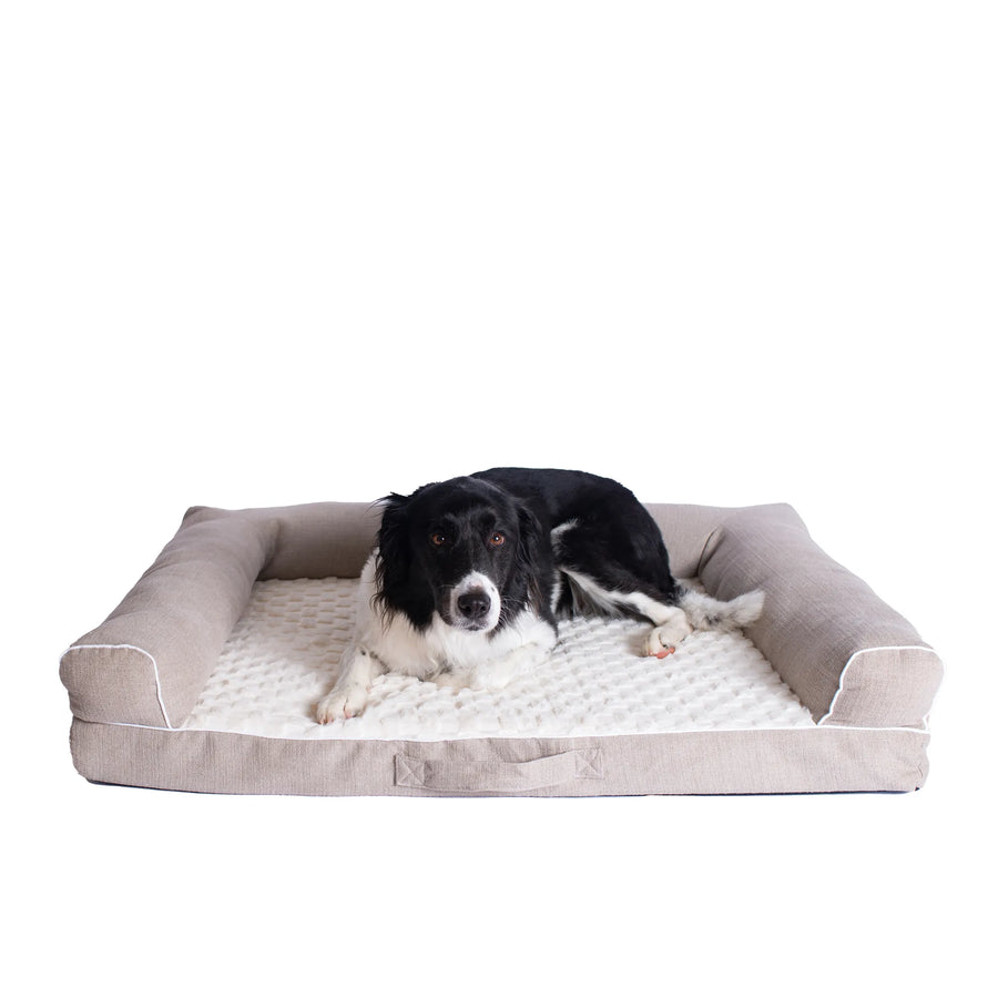 Armarkat D07B Medium Bolstered Pet Bed Cushion W Memory Foam - 1