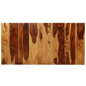 Dining Table Solid Acacia Wood and Steel 70.9
